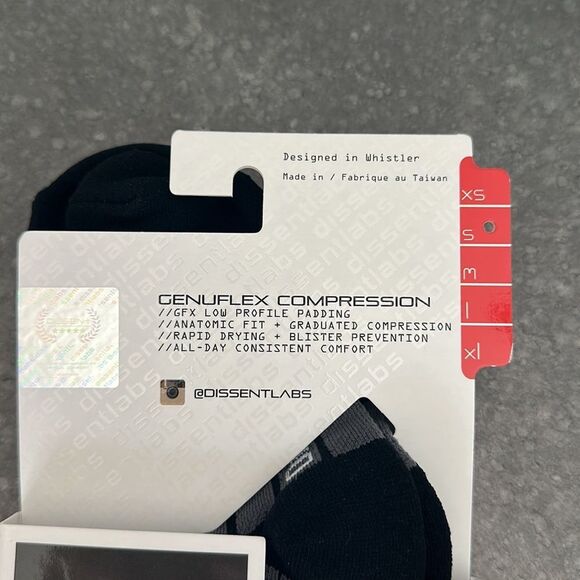 🆕 Dissent Labs Genuflex Compression Crew Socks - Picture 6 of 11
